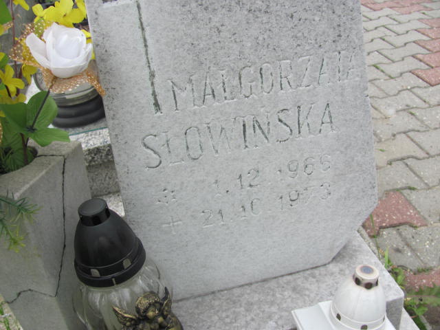 Małgorzata Słowińska 1966 Jastrzębie-Zdrój Górne - Grobonet - Wyszukiwarka osób pochowanych