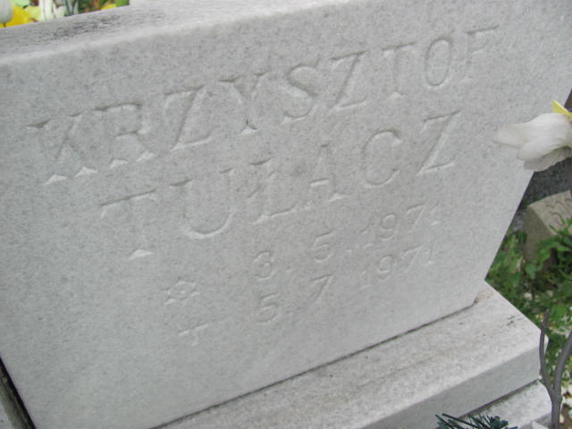 Krzysztof Tułacz 1971 Jastrzębie-Zdrój Górne - Grobonet - Wyszukiwarka osób pochowanych