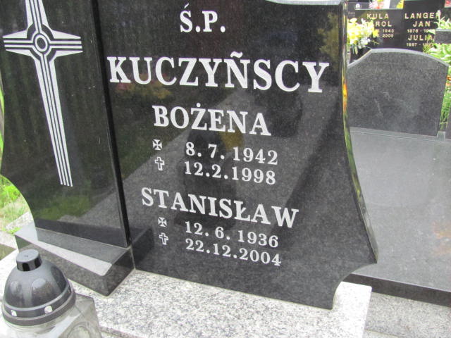 Bożena Kuczyńska 1942 Jastrzębie-Zdrój Górne - Grobonet - Wyszukiwarka osób pochowanych