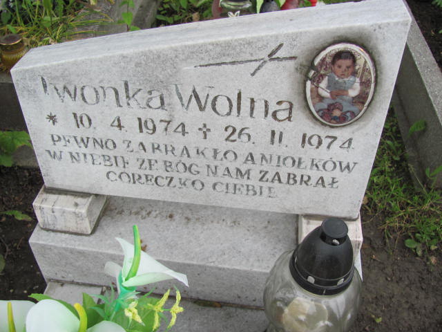 Iwona Wolna 1974 Jastrzębie-Zdrój Górne - Grobonet - Wyszukiwarka osób pochowanych