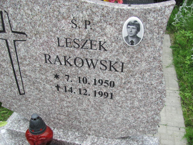 Leszek Rakowski 1950 Jastrzębie-Zdrój Górne - Grobonet - Wyszukiwarka osób pochowanych