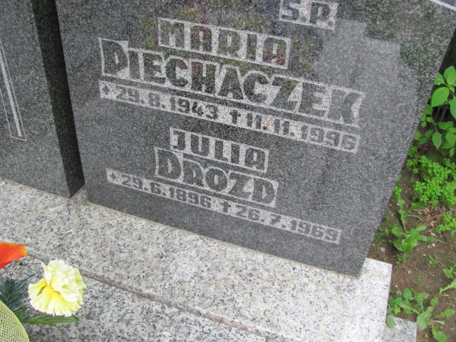 Julia Drozd 1896 Jastrzębie-Zdrój Górne - Grobonet - Wyszukiwarka osób pochowanych