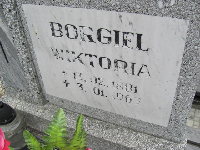 Wiktoria Borgiel 1881 Jastrzębie-Zdrój Górne - Grobonet - Wyszukiwarka osób pochowanych